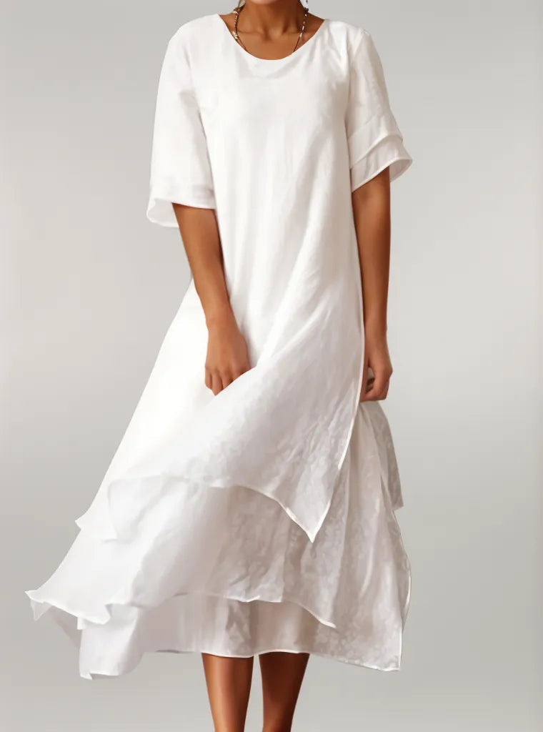 Elois | Elegant Cotton Long Dress