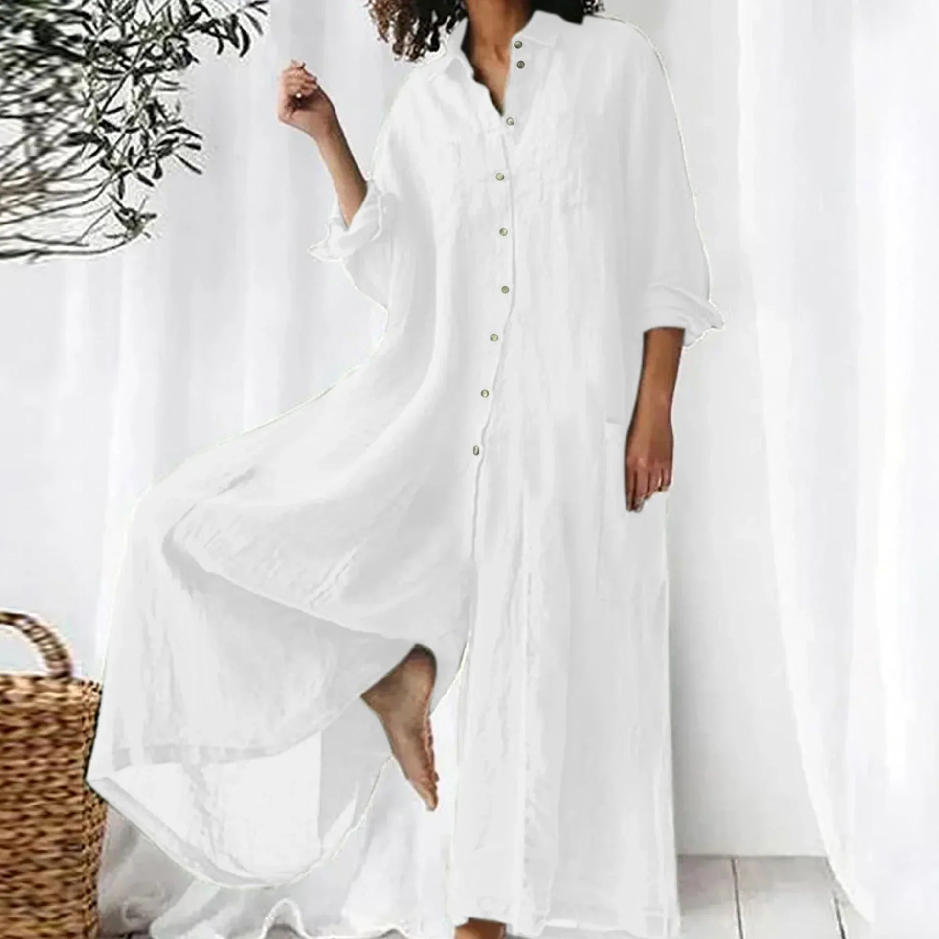 Ruta | Oversized Linen Jumpsuit